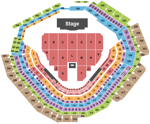 Globe Life Field The Eagles Seating Chart